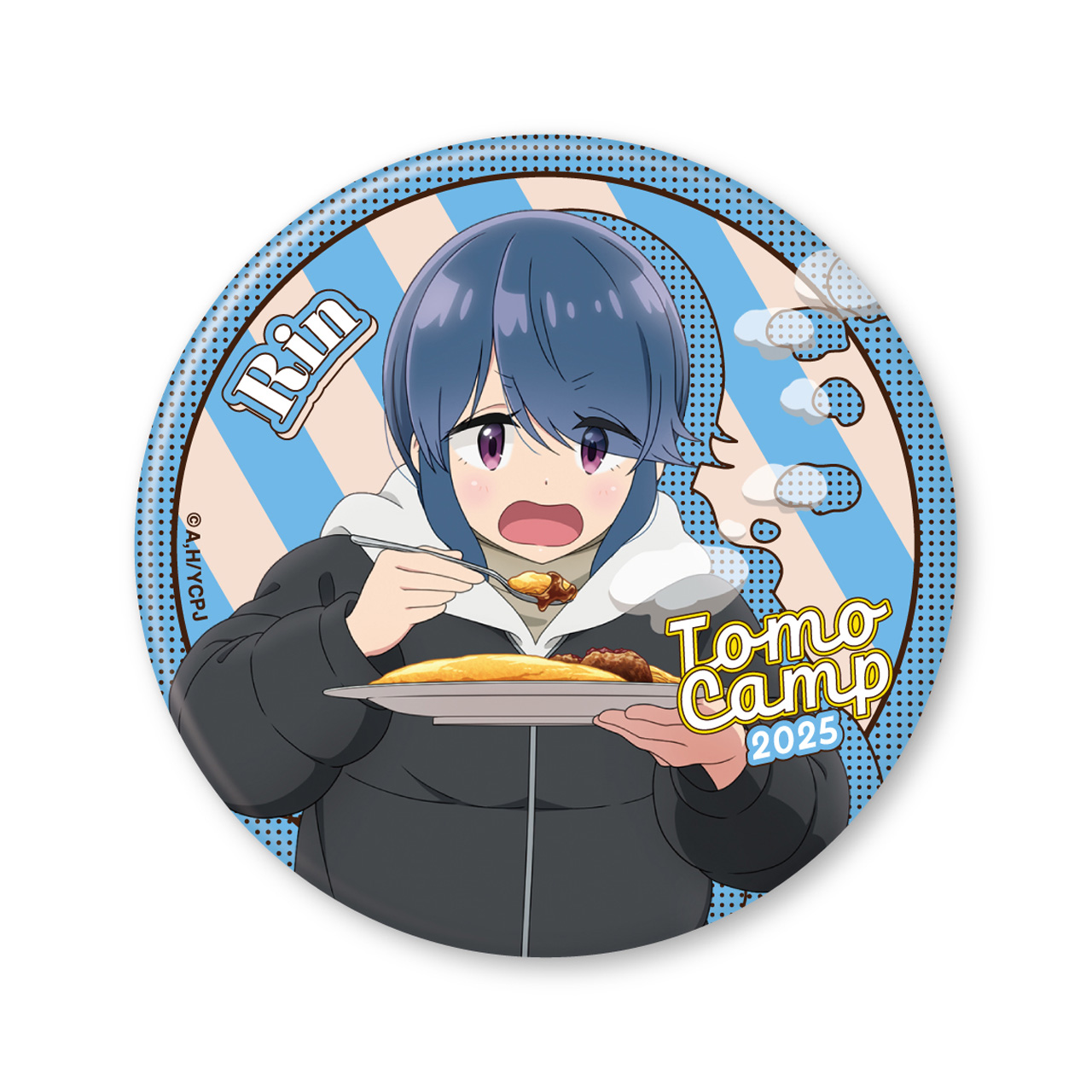 ゆるキャン△ SEASON3_(75mm)_ともキャン△2025 リン缶バッジ