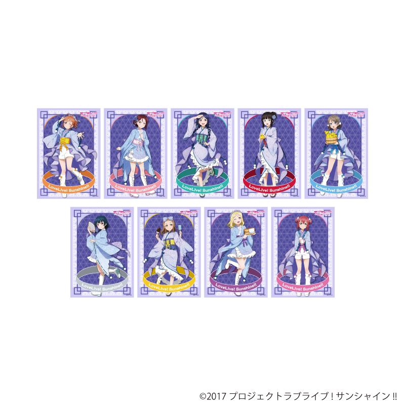 ラブライブ！サンシャイン!!_L版ブロマイド3枚セット01/和風ドレスver. トレーディング(全9種)(描き下ろしイラスト)