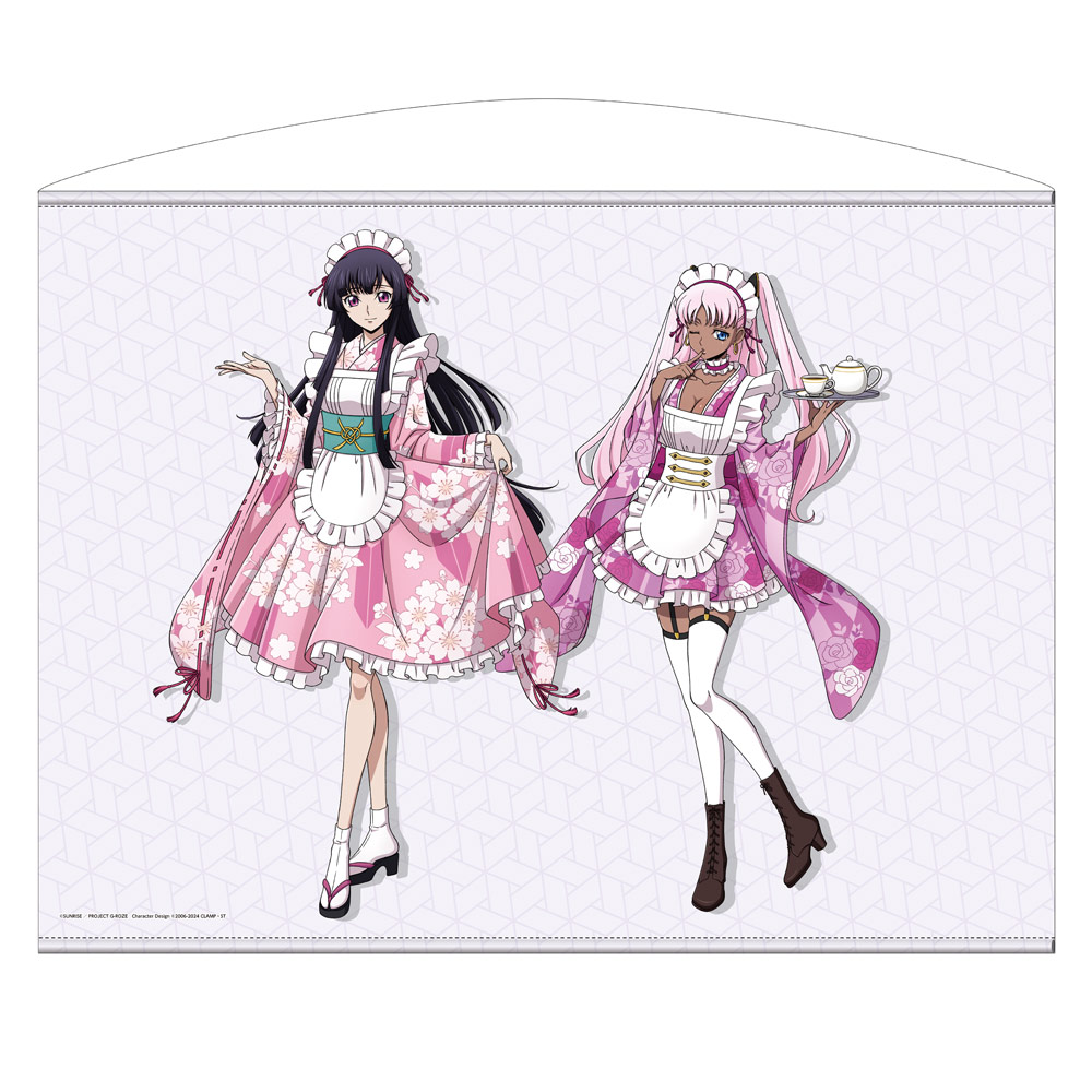 コードギアス 奪還のロゼ_描き下ろし サクヤ&キャサリン 100cmタペストリー 和風メイドVer.