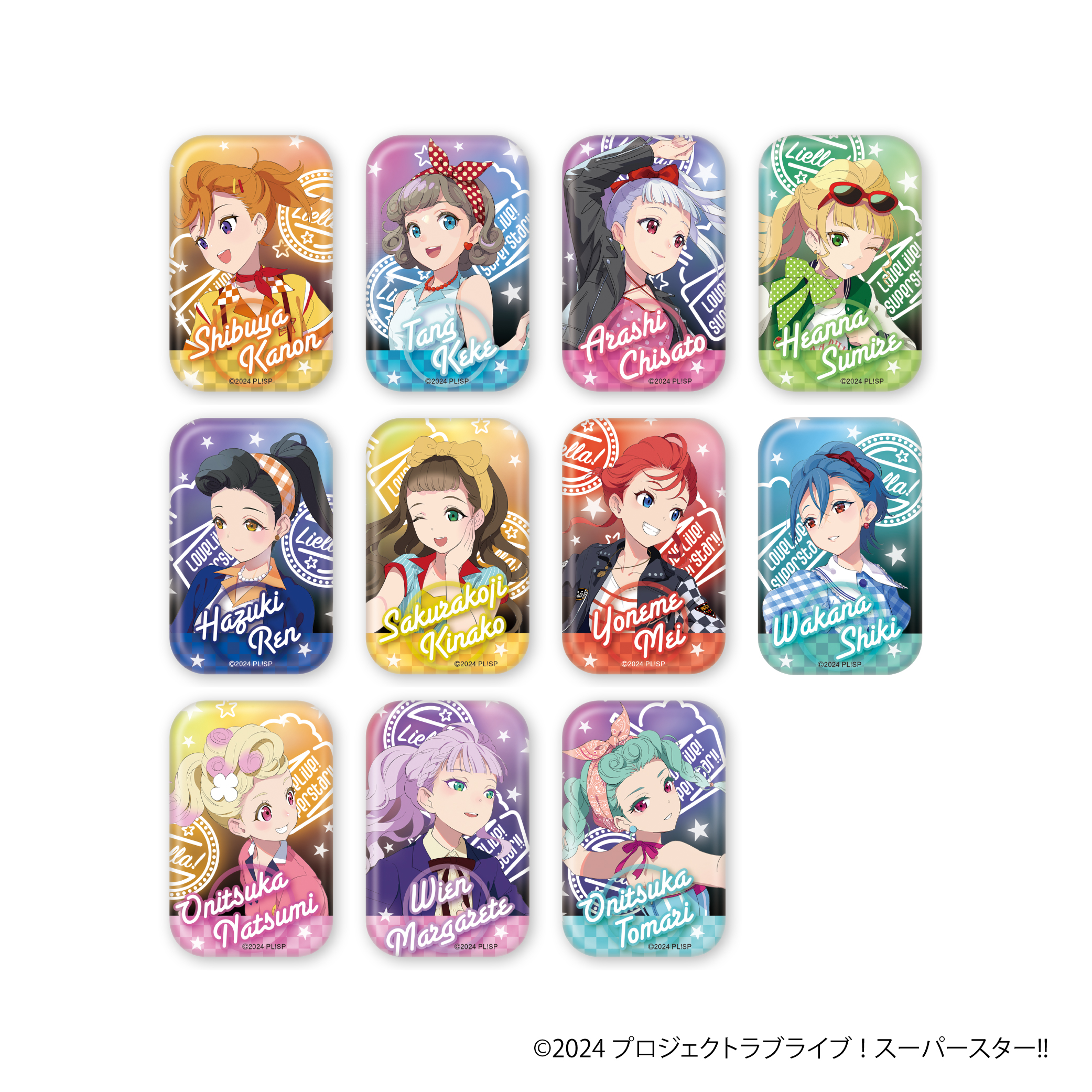 ラブライブ！スーパースター!!_スクエアキャラバッジコレクション　【BOX／11個入り】