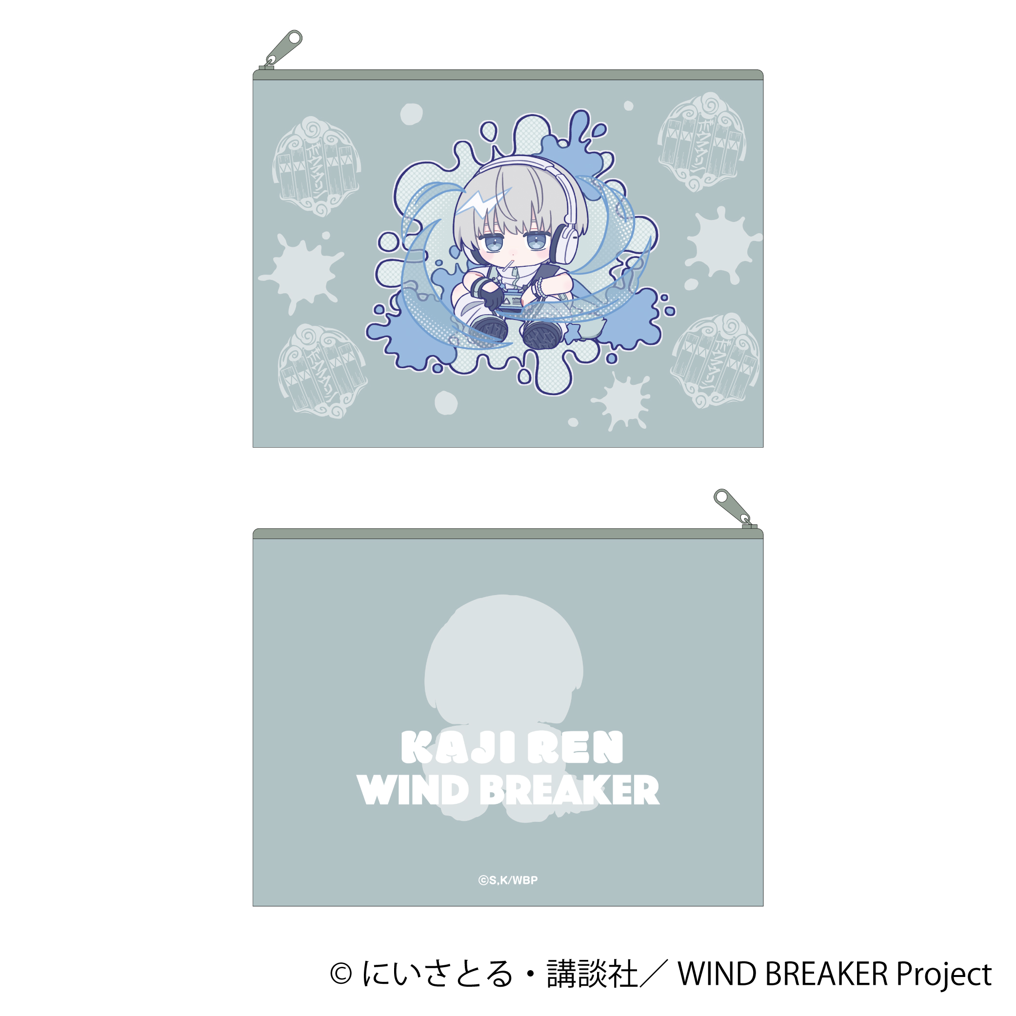 WIND BREAKER_フラットポーチ／梶 蓮　ぱすてるぽっぷ