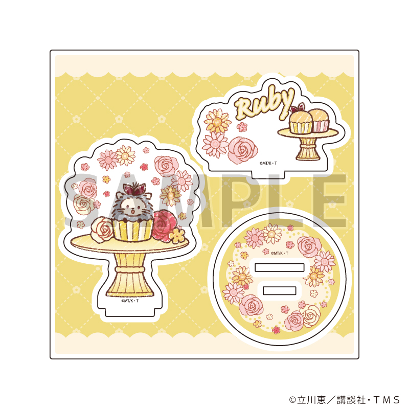 怪盗セイント・テール_アクリルスタンドプレート07/ルビィ スイーツドレスver.(グラフアートイラスト)