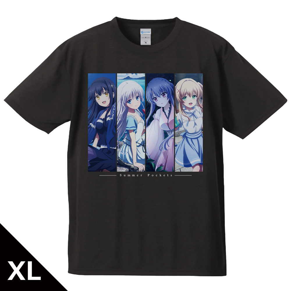 Summer Pockets_XLサイズ_Tシャツ しろは＆蒼＆鴎＆紬