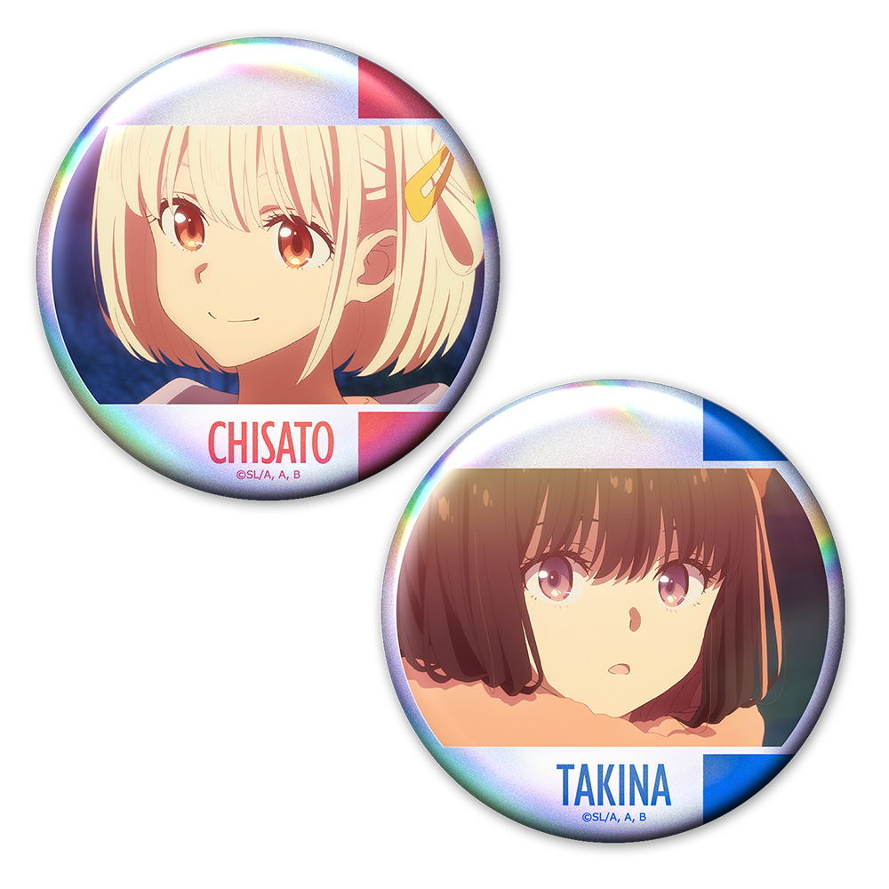 リコリス・リコイル_ホログラム缶バッジ2個セット 千束＆たきな vol.1