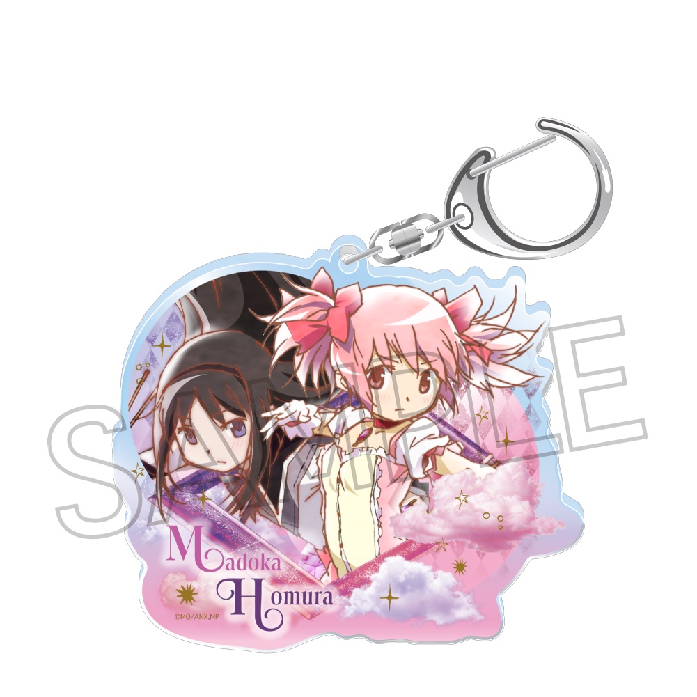 魔法少女まどか☆マギカ_ヴィンテージシリーズ アクリルキーホルダー Vol.2 まどか&ほむら