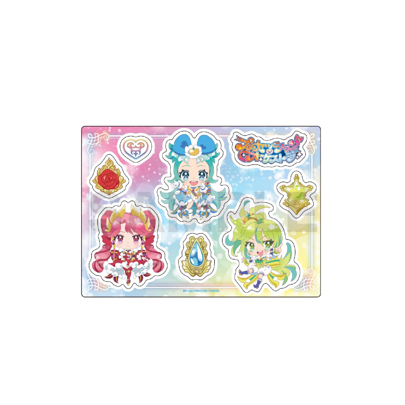 プリンセッション・オーケストラ_ハーフカットステッカー