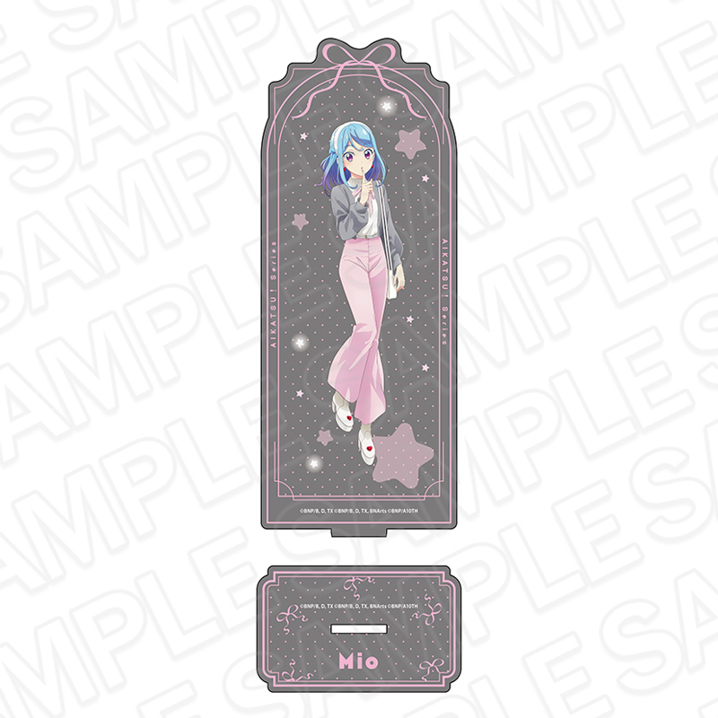アイカツ!シリーズ_キラキラアクリルスタンド 湊みお ピンク×グレー ver.