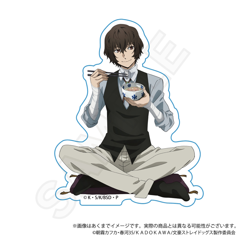 文豪ストレイドッグス_ダイカットステッカー　お茶漬けver. 太宰治