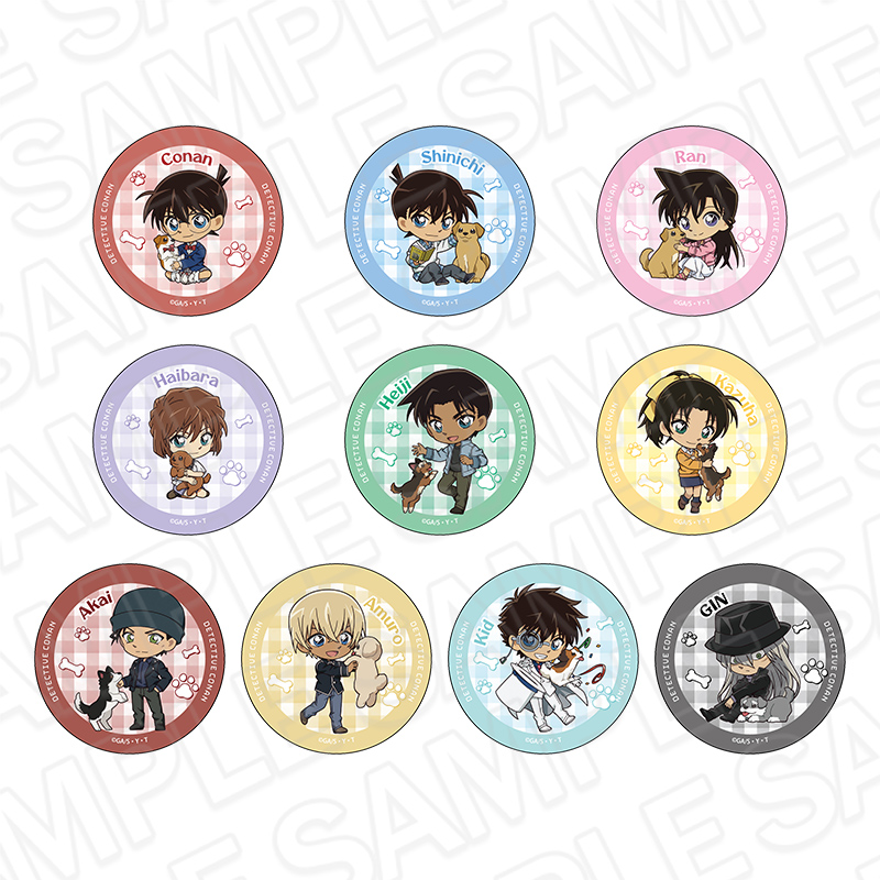 名探偵コナン_カンバッジ(ブラインド) デフォルメいぬ ver.2　【コンプリートBOX／10個入り】