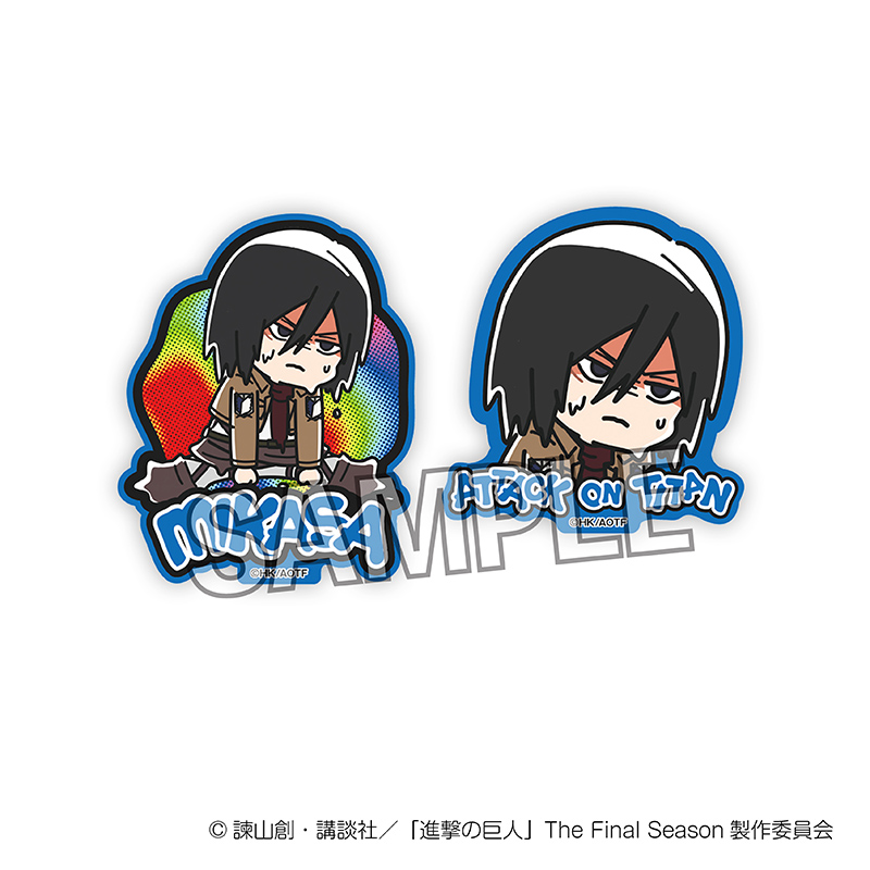 進撃の巨人_ATSUIステッカーセット　ミカサ