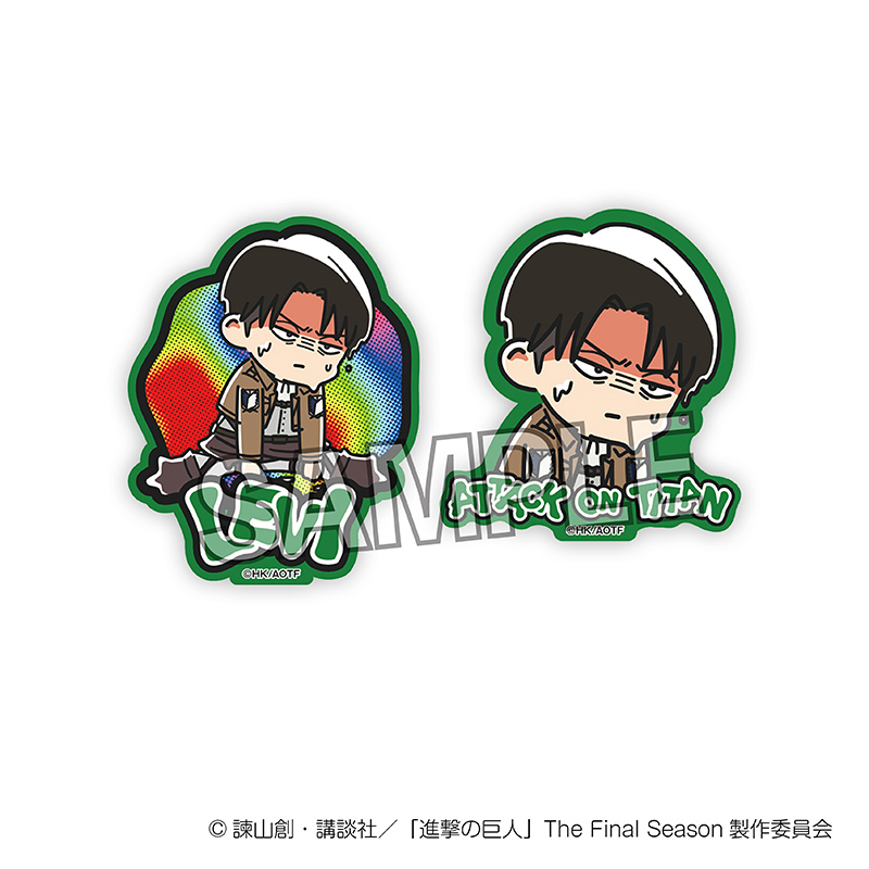 進撃の巨人_ATSUIステッカーセット　リヴァイ