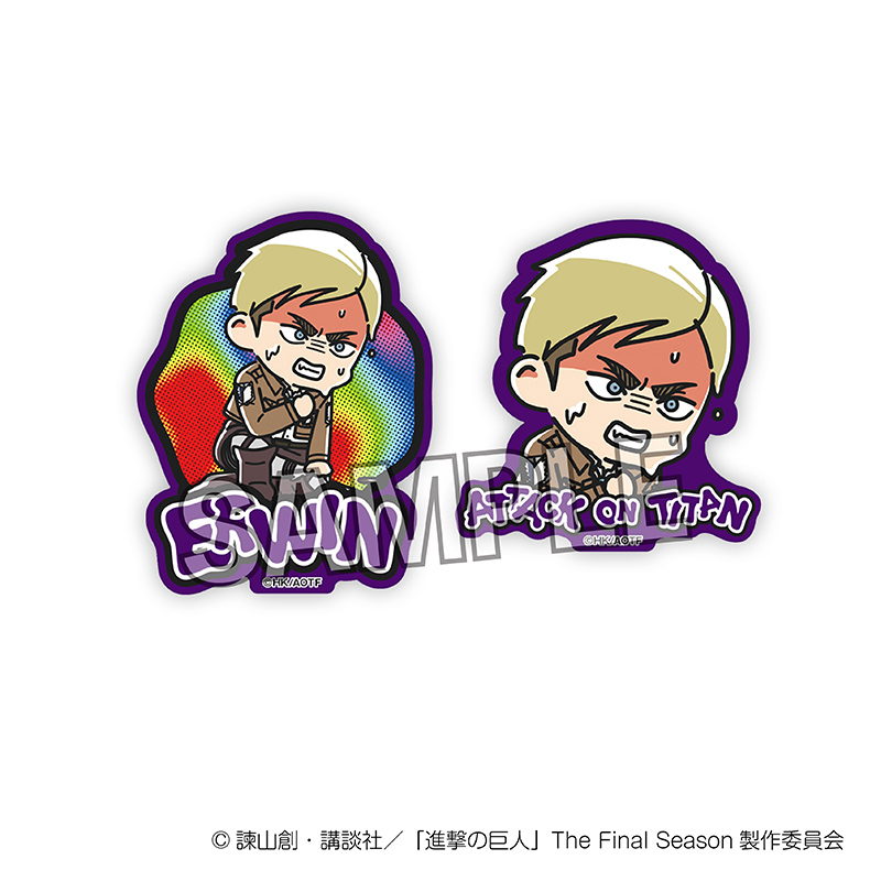 進撃の巨人_ATSUIステッカーセット　エルヴィン