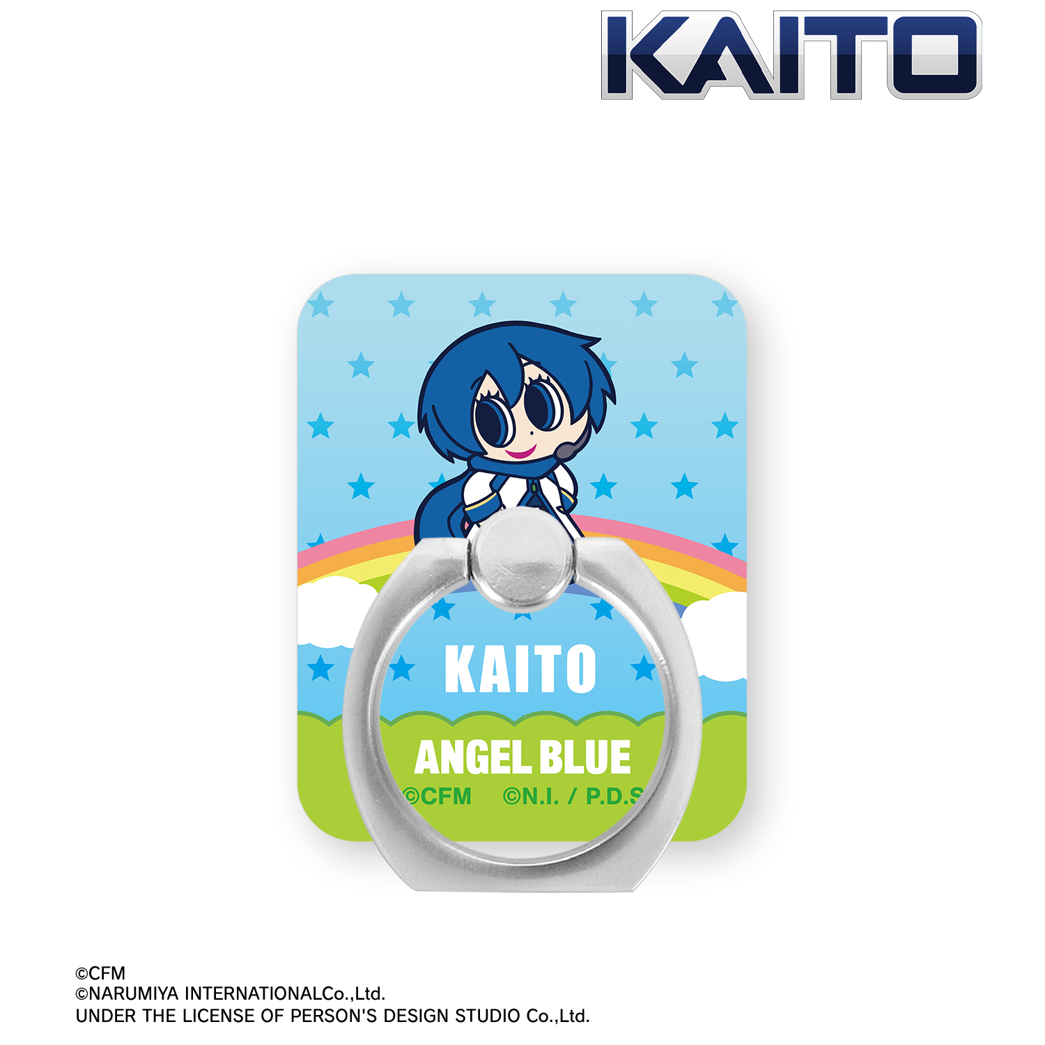 初音ミク_ANGEL BLUEコラボ 描き起こし KAITO アクリルスマホリング