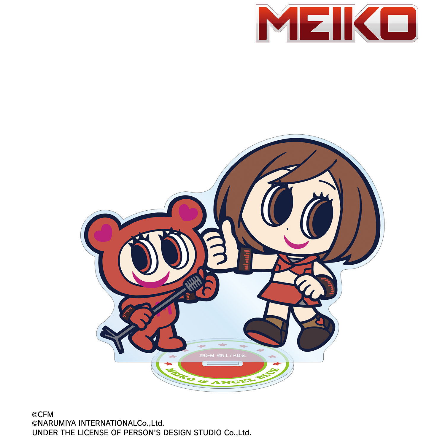 初音ミク_ANGEL BLUEコラボ 描き起こし MEIKO&ナカムラくん BIGアクリルスタンド