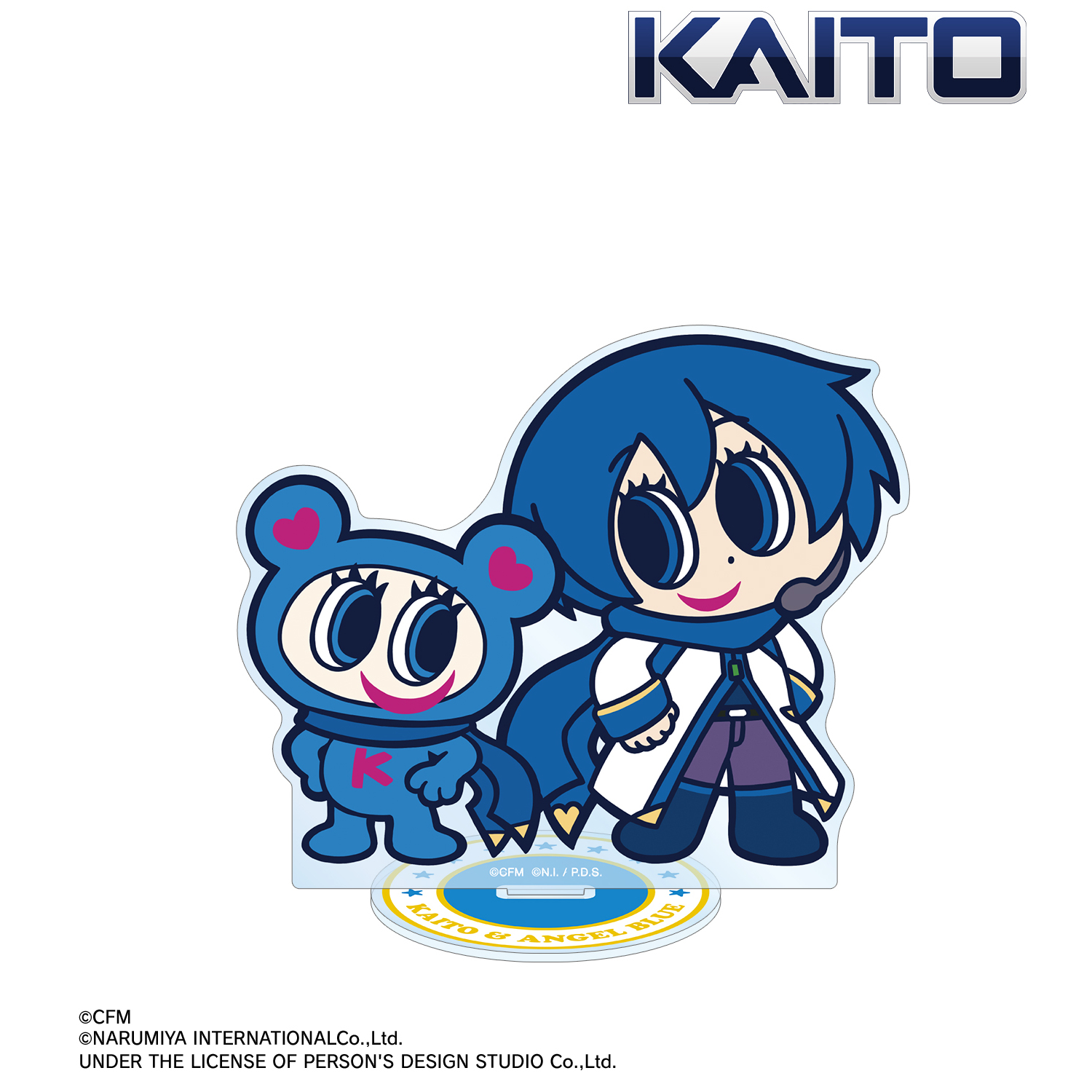 初音ミク_ANGEL BLUEコラボ 描き起こし KAITO&ナカムラくん BIGアクリルスタンド