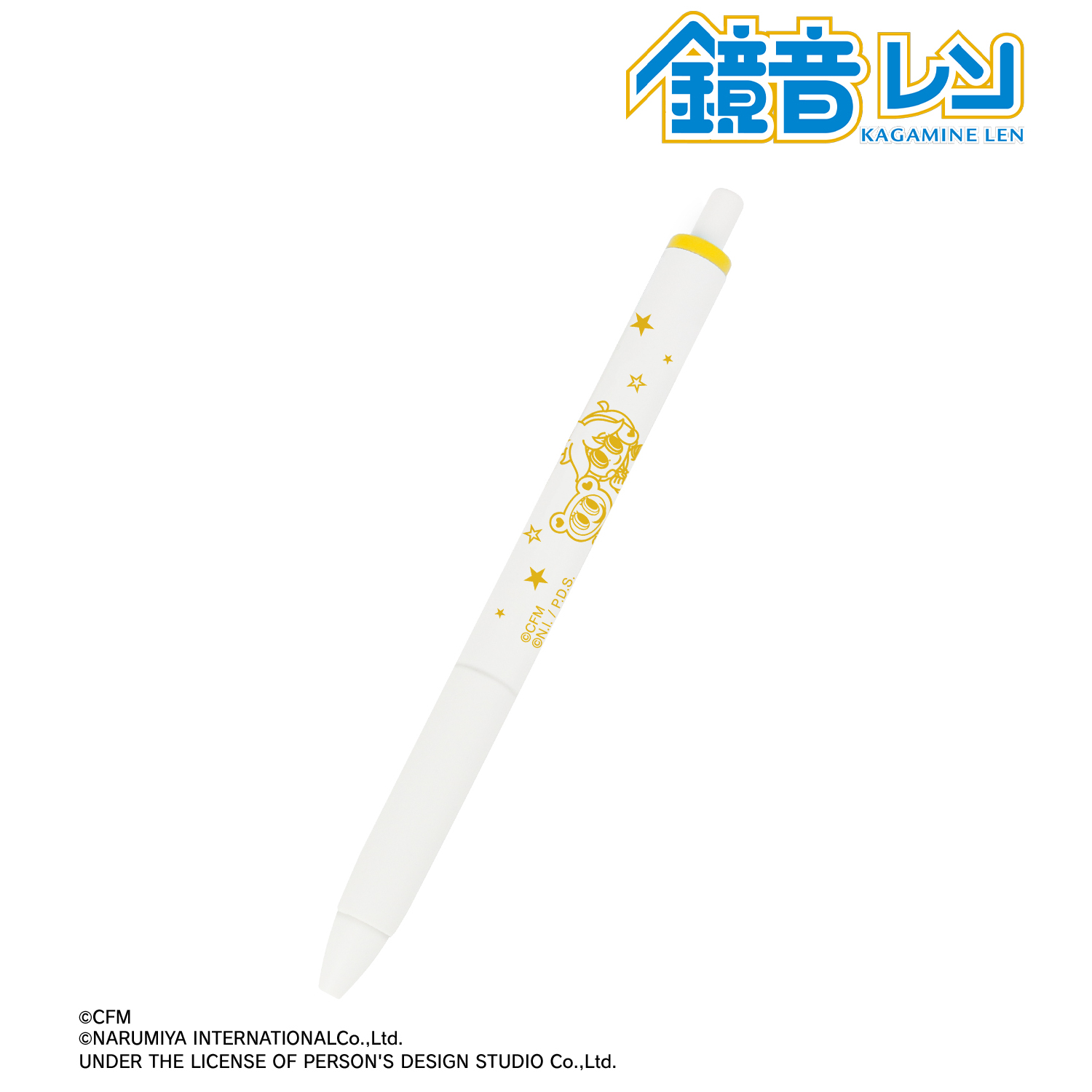 初音ミク_ANGEL BLUEコラボ 描き起こし 鏡音レン&ナカムラくん ユニボール ワン ゲルインクボールペン