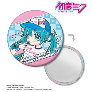 初音ミク_ANGEL BLUEコラボ 描き下ろし 初音ミク Art by 甘春わすれ 缶ミラー ver.A