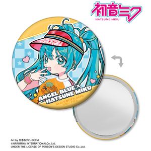 初音ミク_ANGEL BLUEコラボ 描き下ろし 初音ミク Art by 甘春わすれ 缶ミラー ver.B