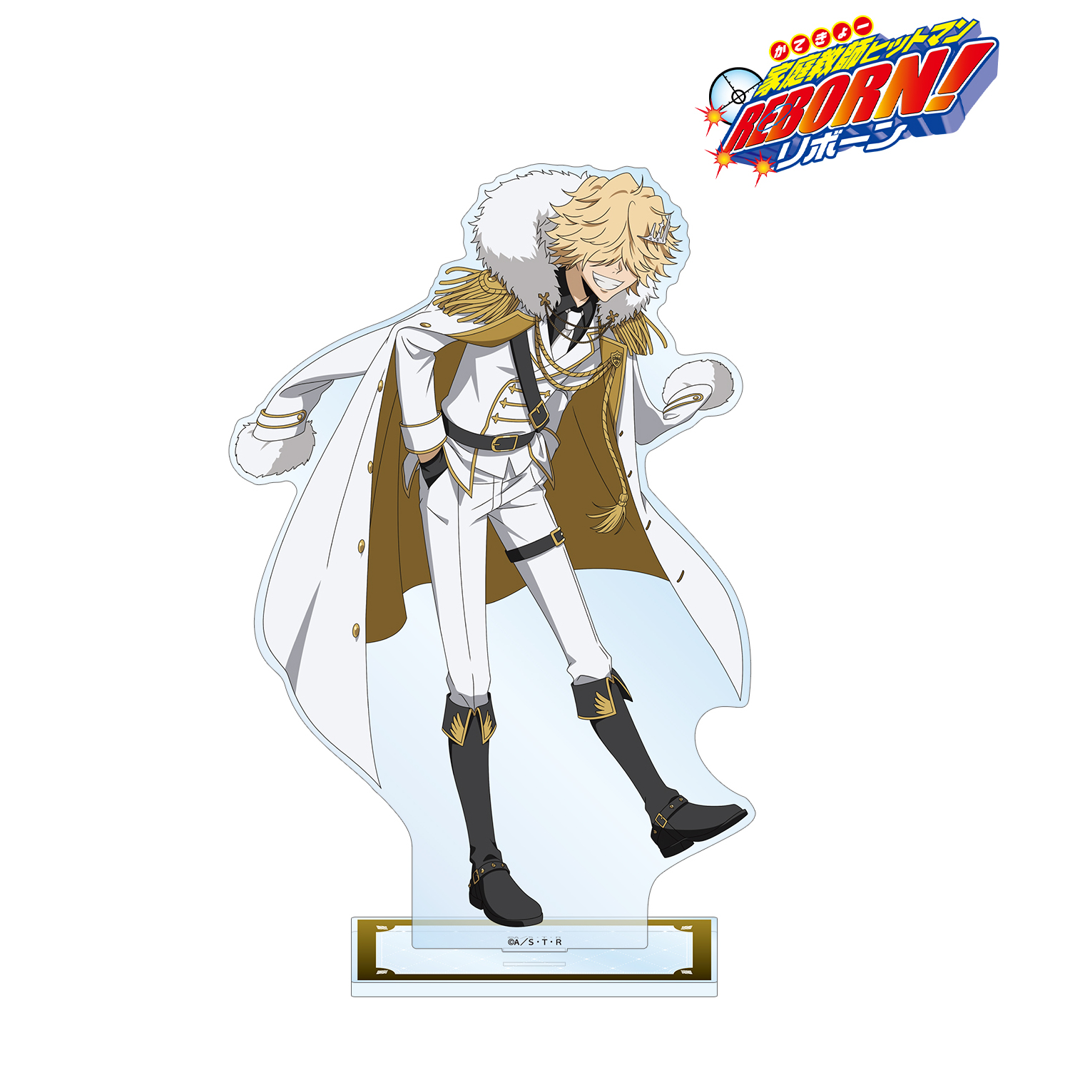 家庭教師ヒットマンREBORN!_描き下ろし ベルフェゴール（10年後） 白衣装ver. 特大アクリルスタンド