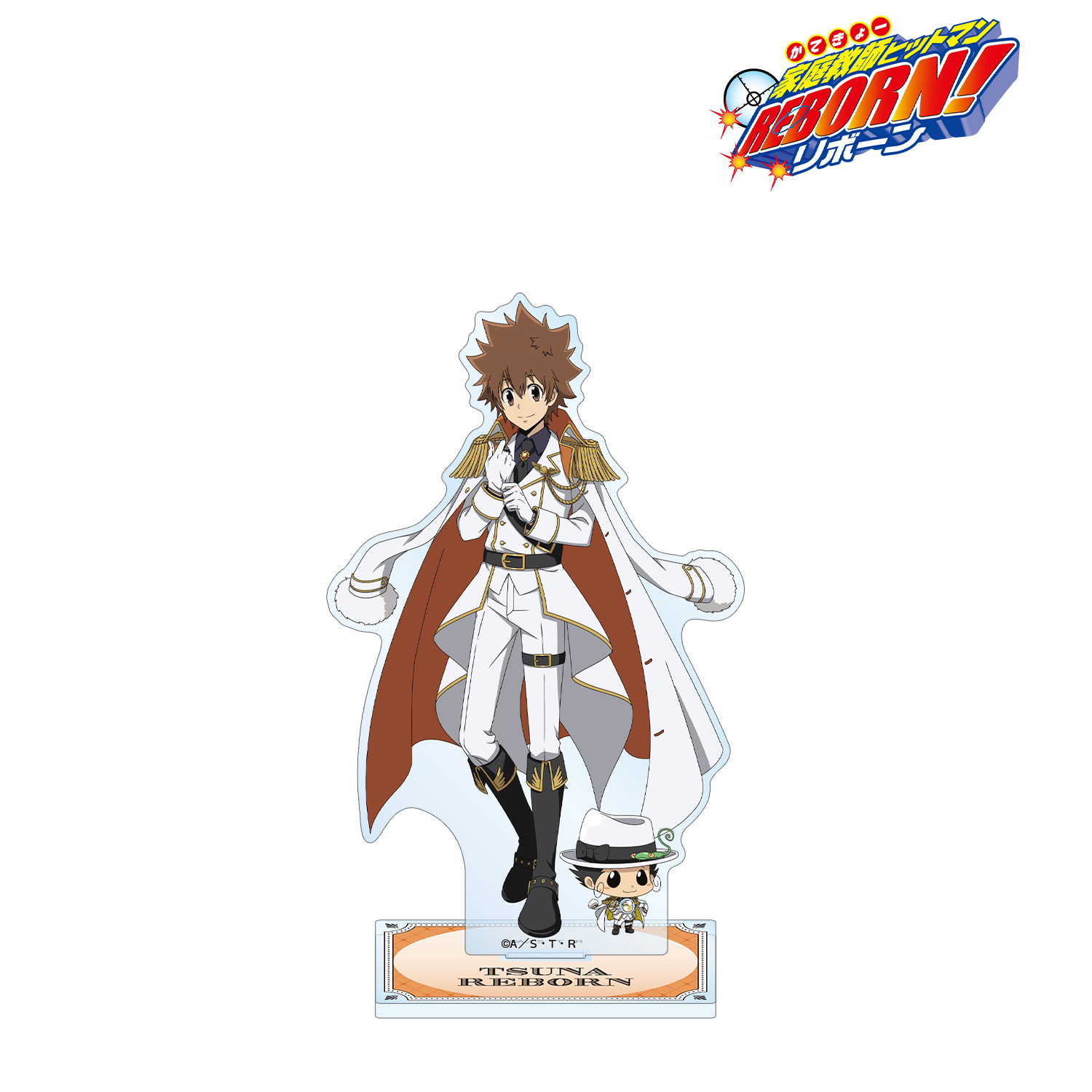 家庭教師ヒットマンREBORN!_描き下ろし 沢田 綱吉&リボーン 白衣装ver. BIGアクリルスタンド