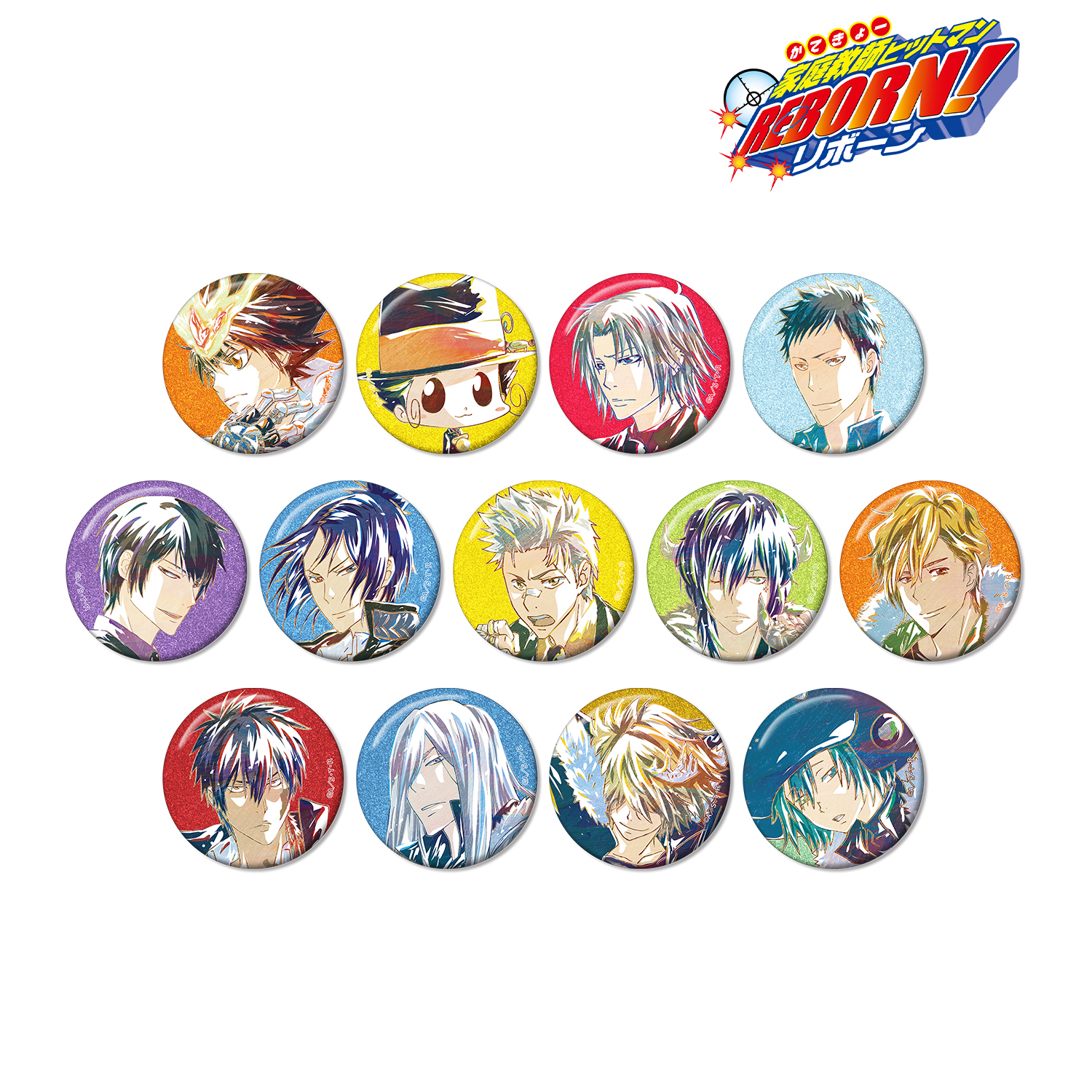 家庭教師ヒットマンREBORN!_トレーディング Ani-Art 第2弾 グリッター缶バッジ(単位/コンプリートBOX)【BOX/13パック入り】