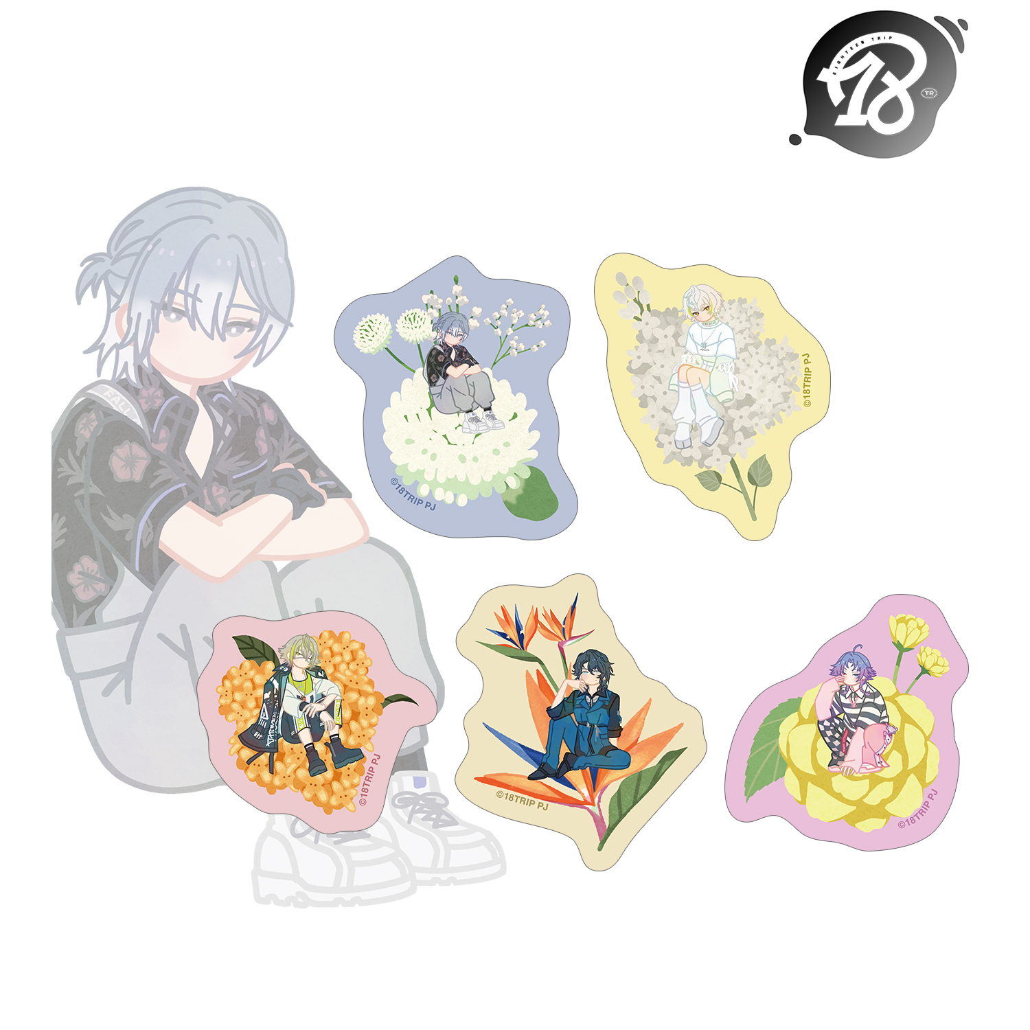 18TRIP_L4mps Botania フレークシール