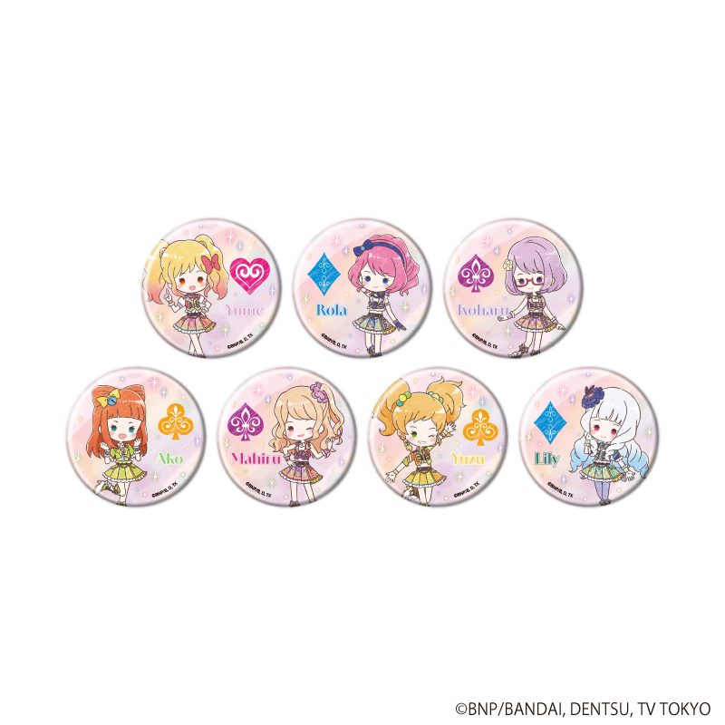 アイカツスターズ！_缶バッジ06/スクールドレスver. コンプリートセット(全7種)(グラフアートイラスト)【コンプリートセット／7個入り】