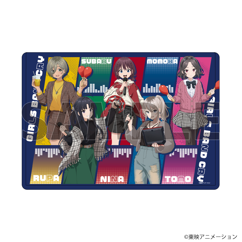 ガールズバンドクライ_キャラクリアケース02/集合デザイン(描き下ろしイラスト)