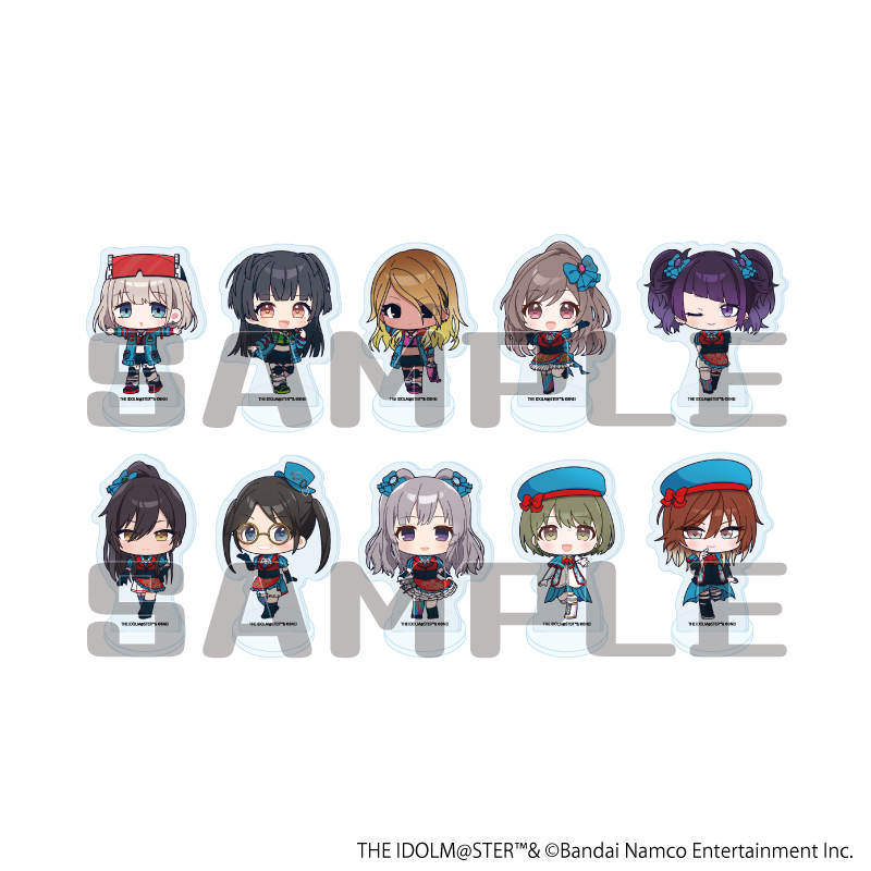 アイドルマスターシャイニーカラーズ_アクリルぷちスタンド03/オリジナル衣装ver. コンプリートセット(全10種)(ミニキャライラスト)【コンプリートセット／10個入り】