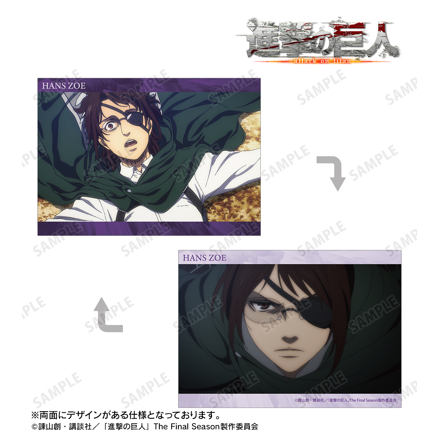 進撃の巨人_ハンジ 場面写A5イラストカード vol.2