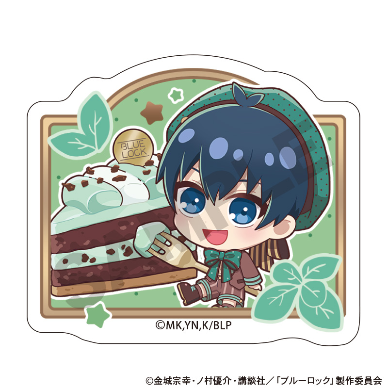 ブルーロック_アクリルヘアクリップ　潔世一　きゃらペコチョコミント