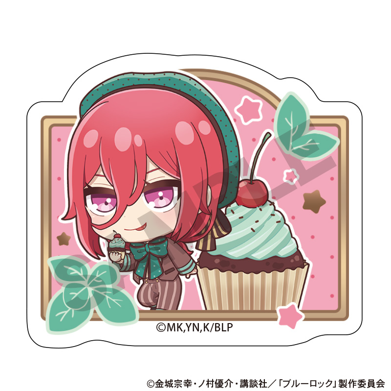 ブルーロック_アクリルヘアクリップ　千切豹馬　きゃらペコチョコミント