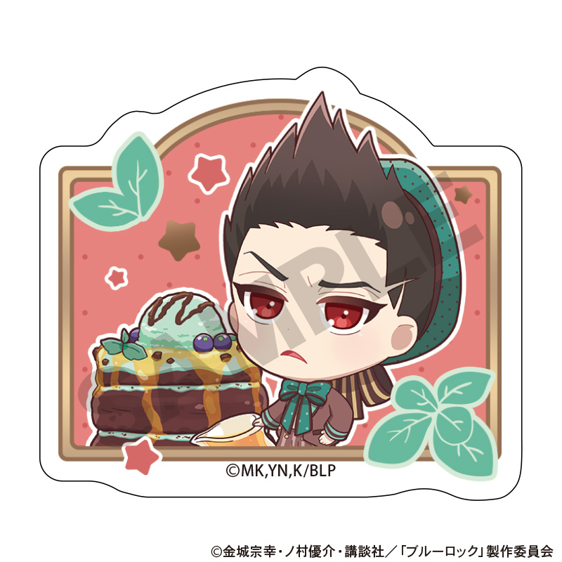 ブルーロック_アクリルヘアクリップ　馬狼照英　きゃらペコチョコミント