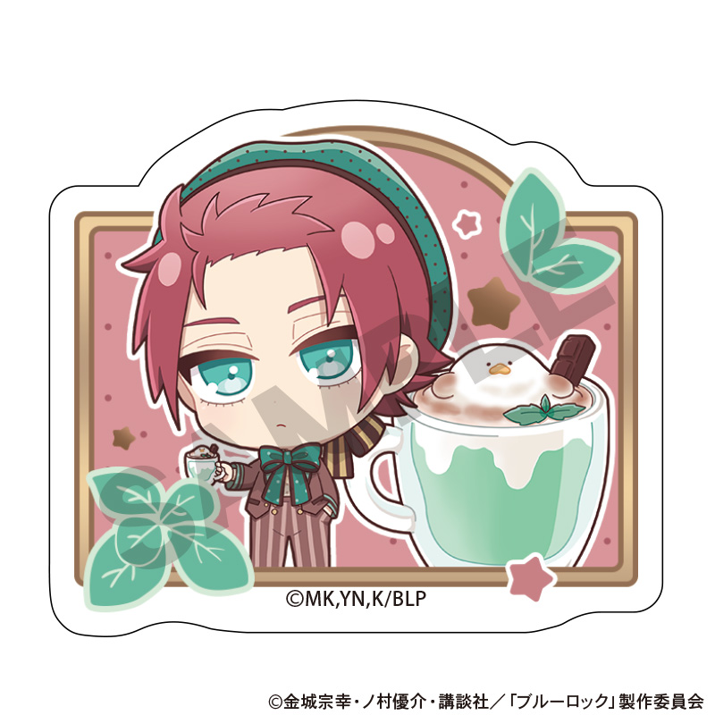 ブルーロック_アクリルヘアクリップ　糸師冴　きゃらペコチョコミント