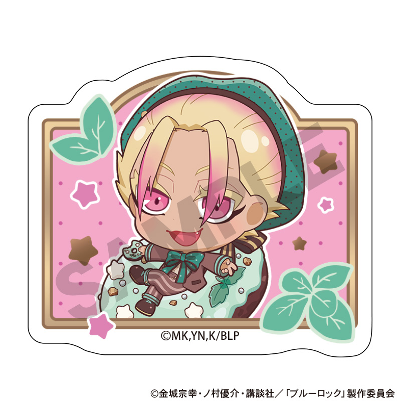 ブルーロック_アクリルヘアクリップ　士道龍聖　きゃらペコチョコミント