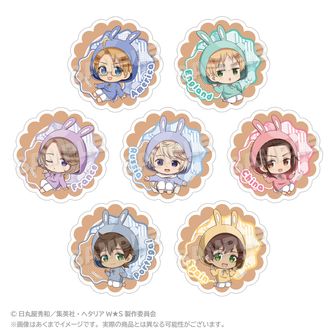ヘタリア World☆Stars_アート缶バッジ プロイセン 食べ歩きグルメ
