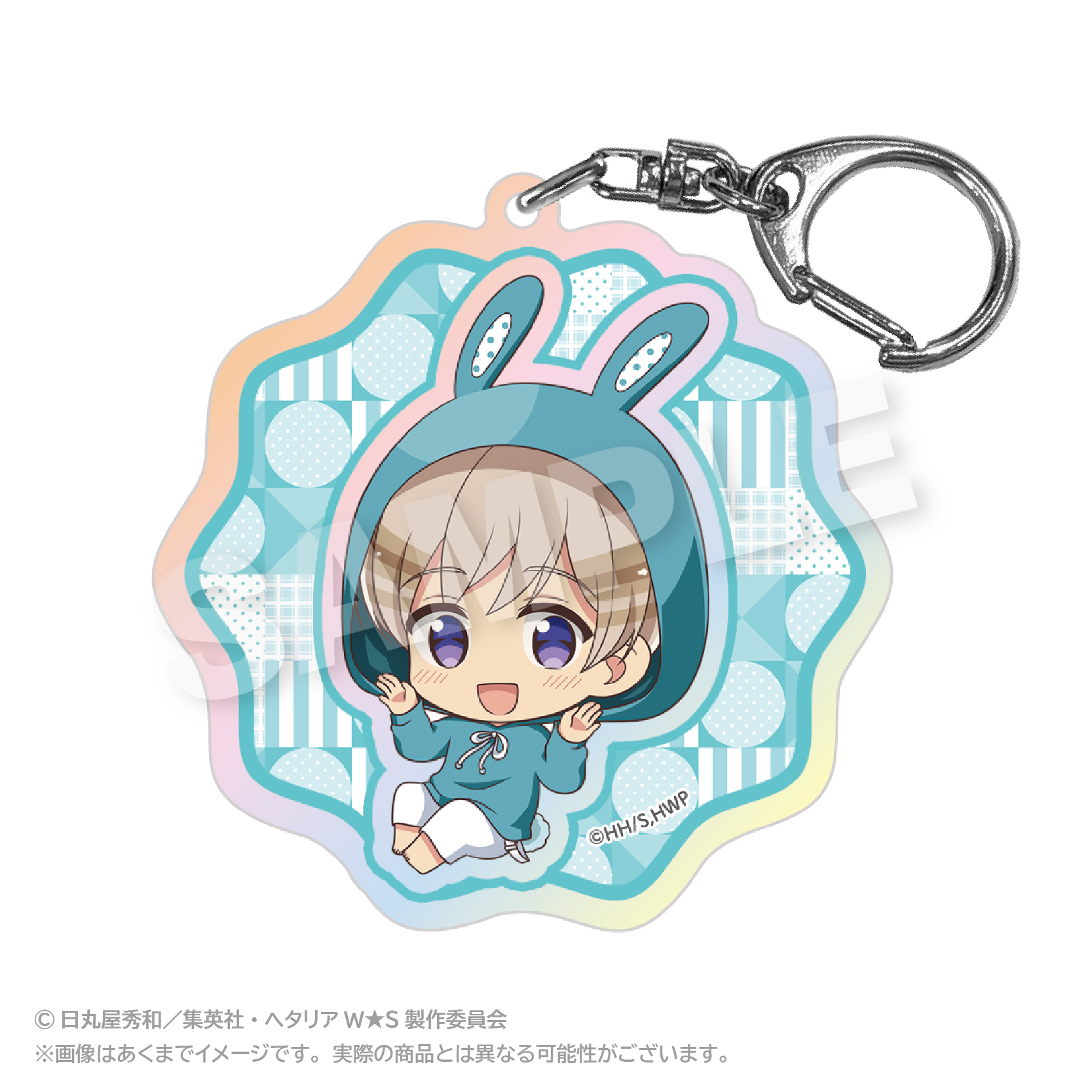 ヘタリア World★Stars_ホログラムキーホルダー アニマルパーカーver. フィンランド