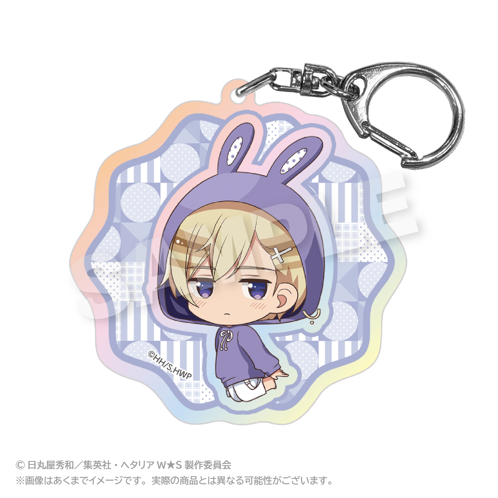 ヘタリア World★Stars_ホログラムキーホルダー アニマルパーカーver. ノルウェー