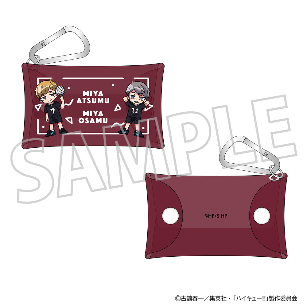 ハイキュー!!_カラビナ付きクリアポーチ／宮 侑・宮 治