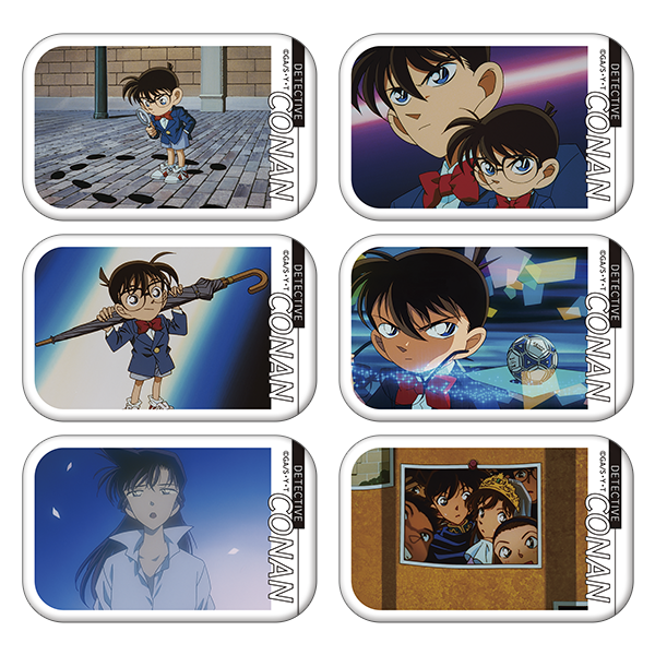 名探偵コナン_メモリアルスクエア缶バッジコレクション／vol.1 ～ED～　【BOX／６個入り】