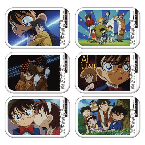 名探偵コナン_メモリアルスクエア缶バッジコレクション／vol.1 ～OP～　【BOX／６個入り】