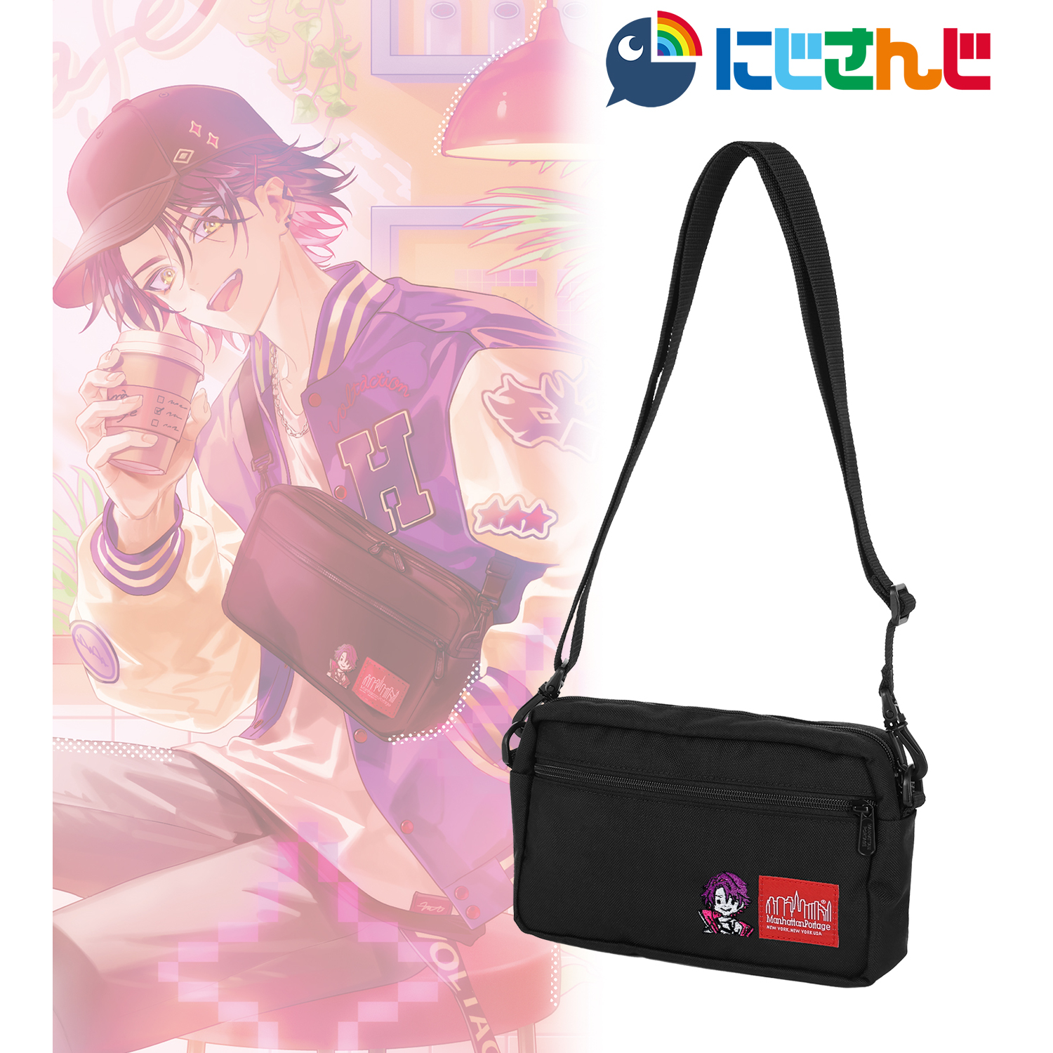 にじさんじ_マンハッタンポーテージコラボ 渡会雲雀 ショルダーバッグ