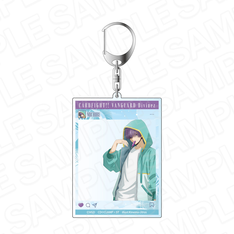 カードファイト!! ヴァンガード Divinez デラックス決勝編_SNS風アクリルキーホルダー 廻間ミチル バカンス ver.