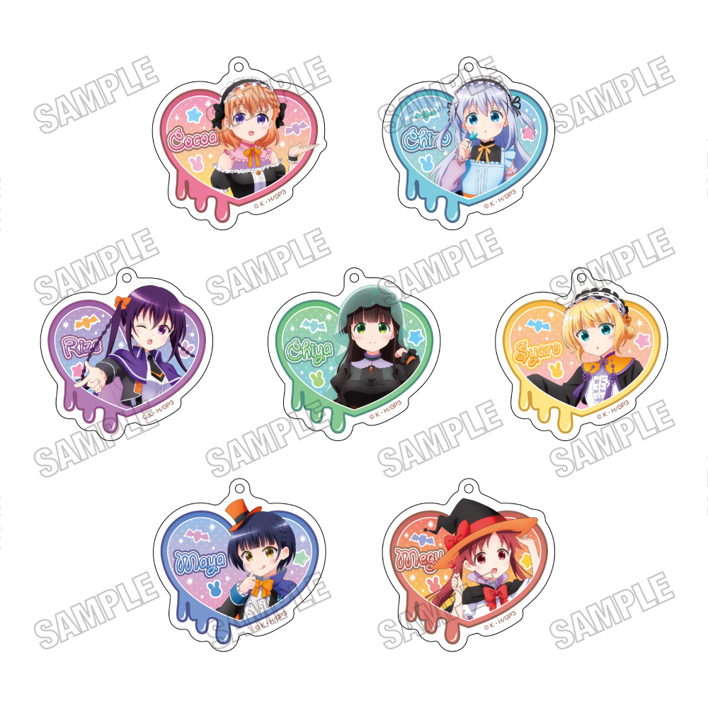 ご注文はうさぎですか?_描き下ろしアクリルキーホルダーコレクション【ハロウィンver.】【BOX／7個入り】【コンプリートBOX】