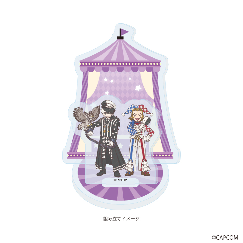 逆転裁判シリーズ_アクリルスタンドプレート04/夕神 迅&番 轟三 サーカスver.(グラフアートイラスト)