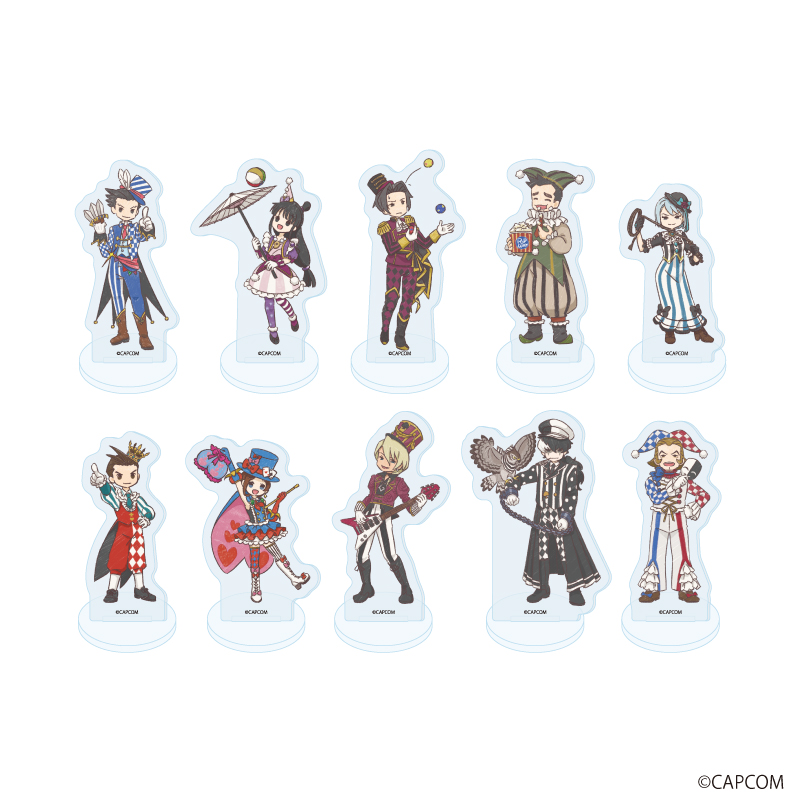 逆転裁判シリーズ_アクリルぷちスタンド01/サーカスver. コンプリートセット(全10種)(グラフアートイラスト)【コンプリートセット/10個入り】
