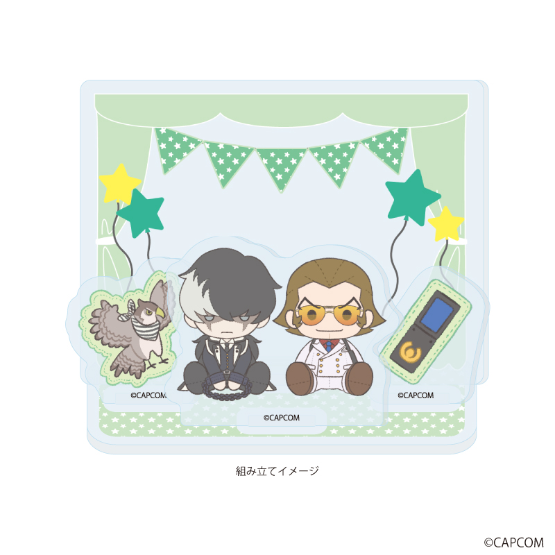 逆転裁判シリーズ_アクリルスタンドプレート08/夕神 迅&番 轟三(ぽてぬいアート)