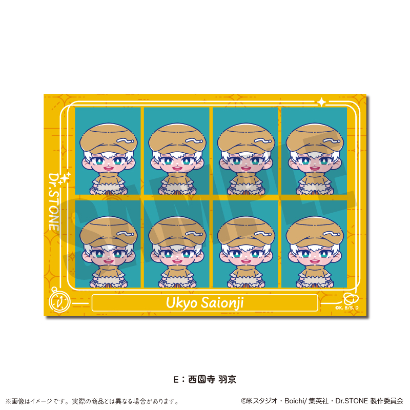 Dr.STONE_にゅ～とろ 第二弾 IDフォトステッカー E 西園寺 羽京