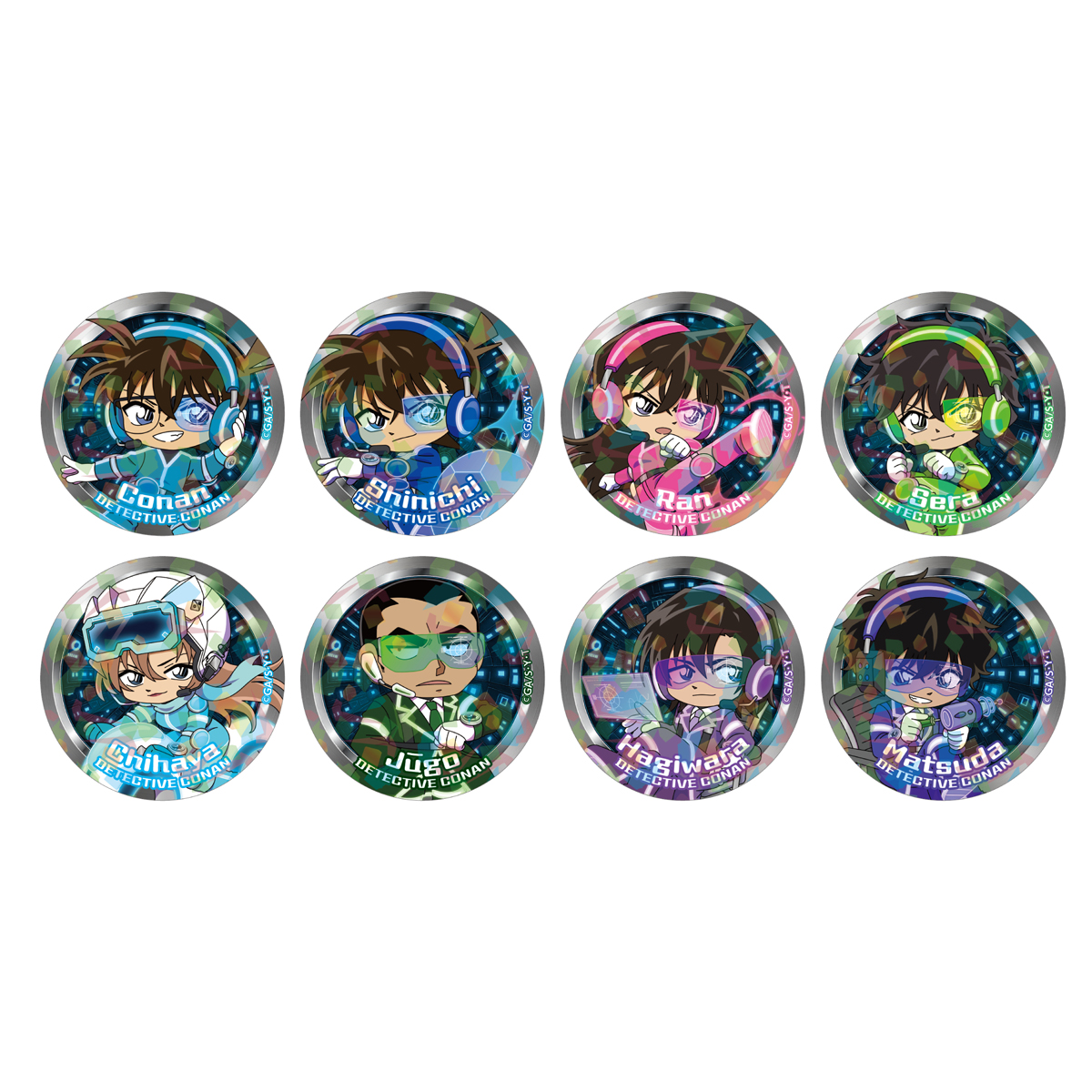 名探偵コナン_SFコレクション トレーディングホログラム缶バッジ