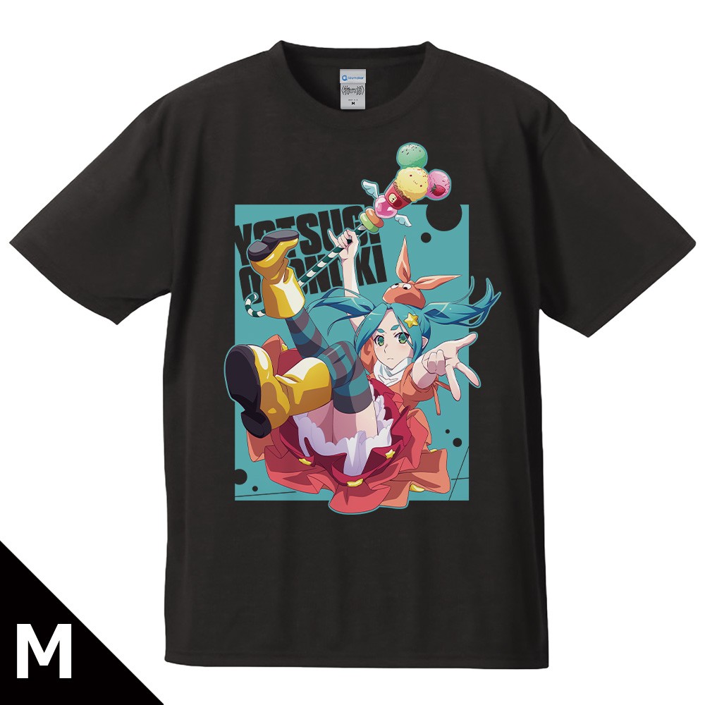 <物語>シリーズ_Mサイズ_Tシャツ 斧乃木余接 ステッキver.